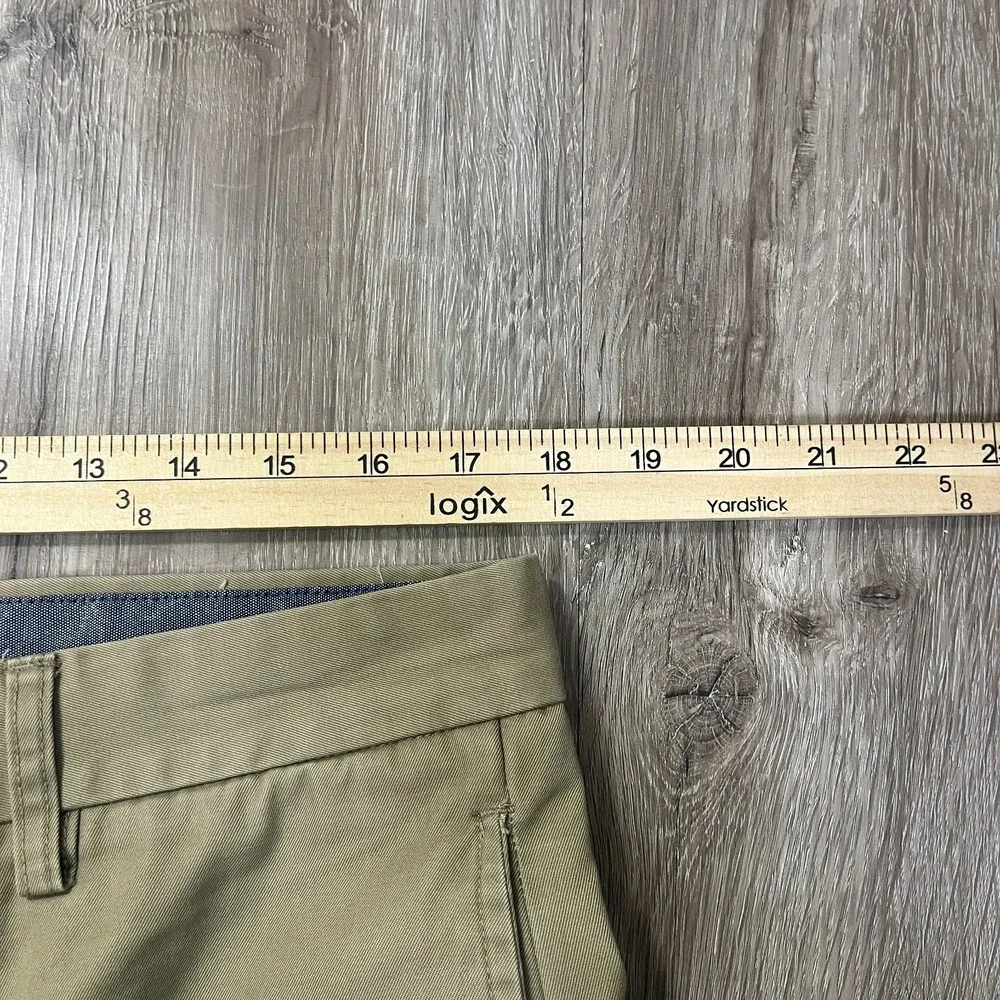 Banana Republic Gavin Chino Pants 35x34 Brown Tan Cotton 100% Cotton Straight